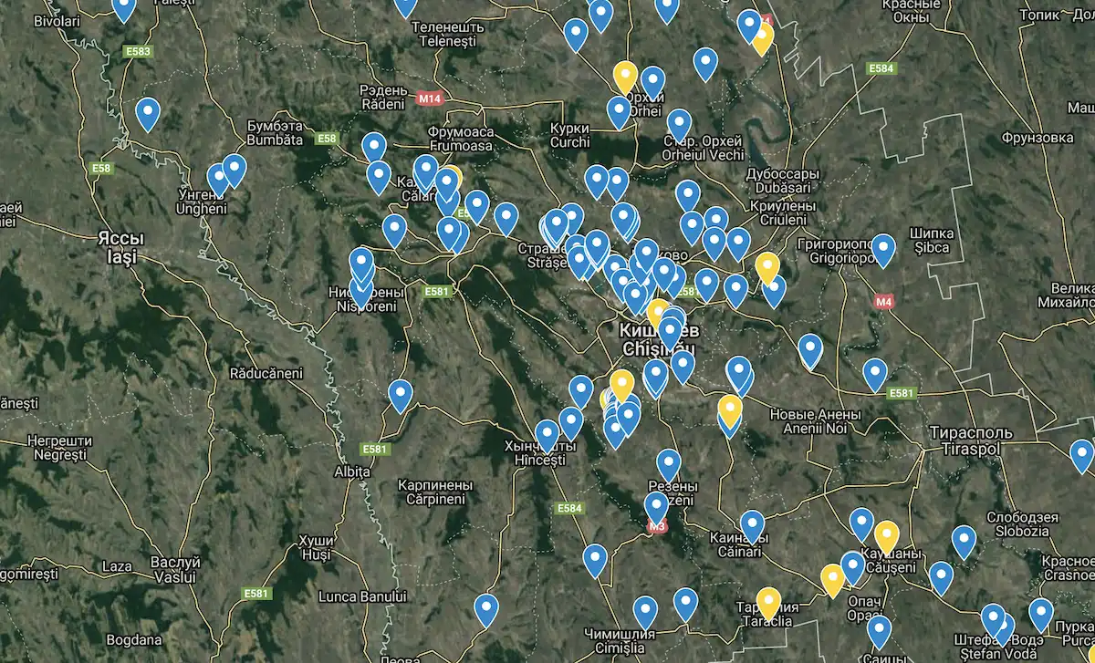 В Молдове создана интерактивная карта расположения на территории страны холодильников для хранения плодово-ягодной продукции