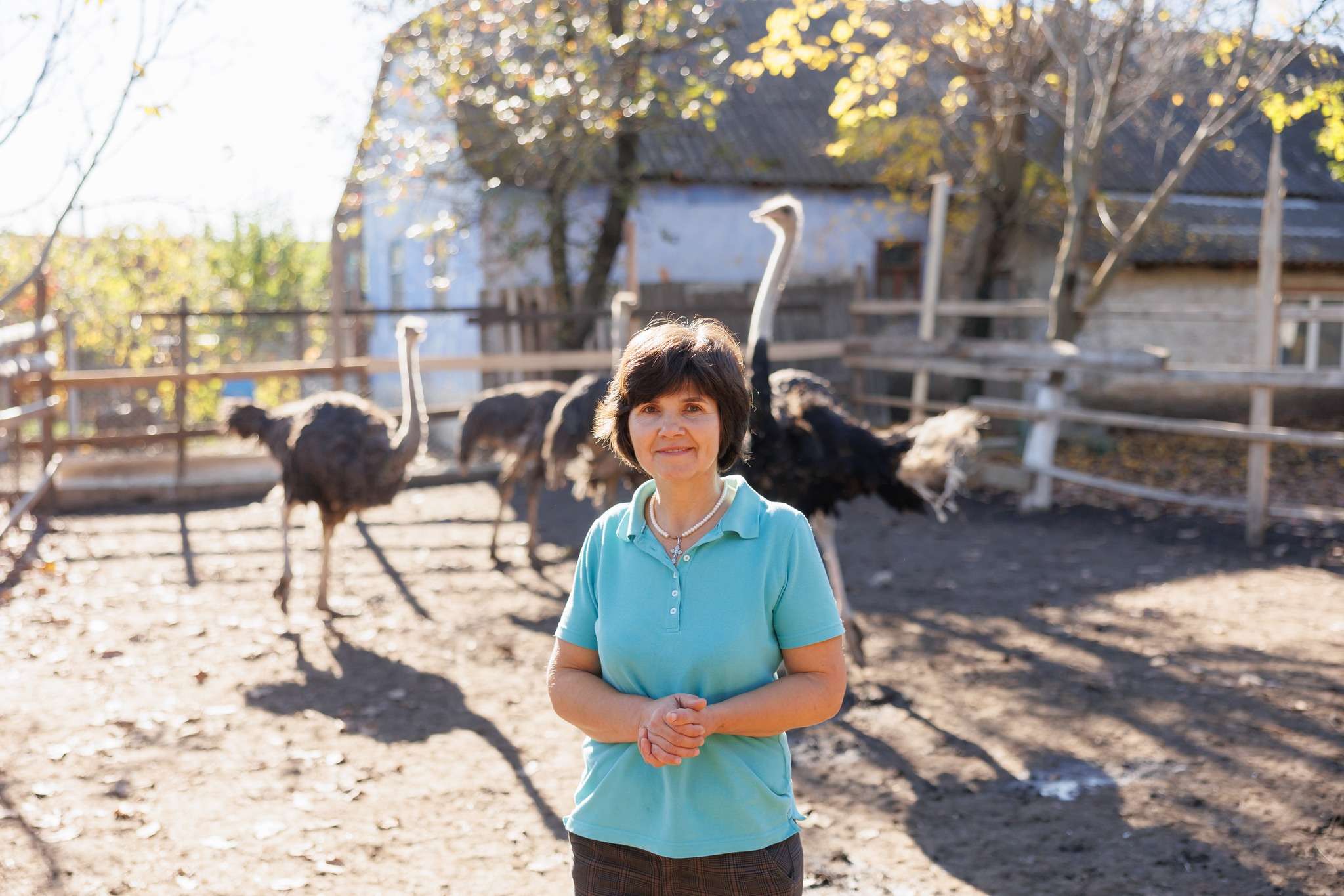 Afacere exotică în Dubăsari: Maria Racu a înființat o fermă de struți
