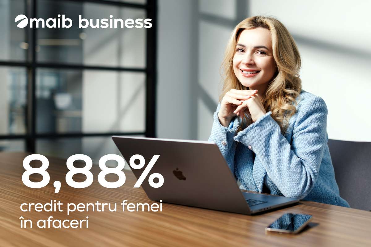 maib: În martie, femeile în afaceri pot accesa credite cu rată fixă avantajoasă