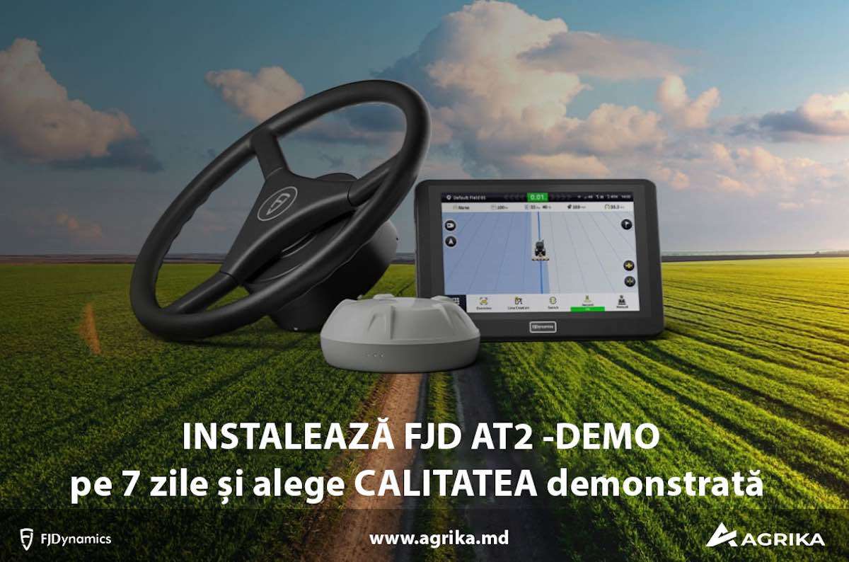E rândul tău să pui agricultura pe profit cu sistemul de ghidare FJDynamics AT2