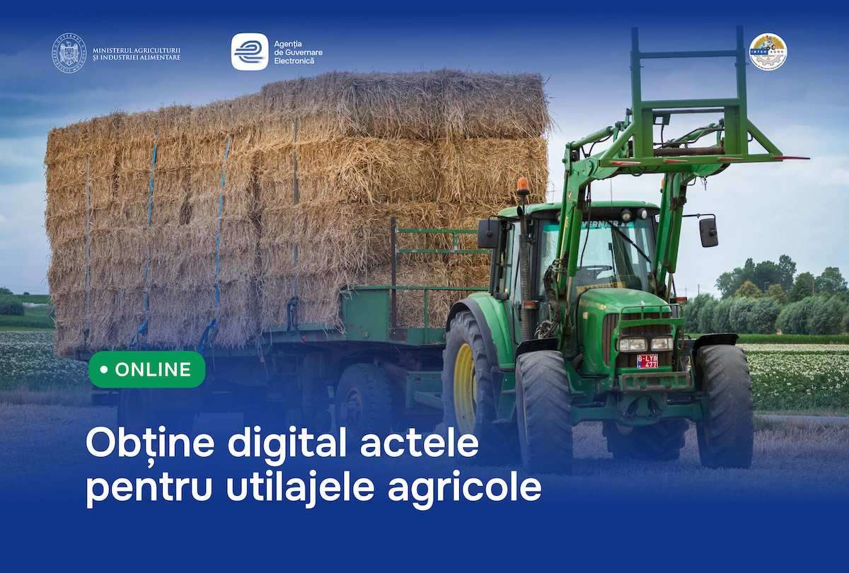 Înmatricularea tehnicii agricole: Actele pot fi solicitate online